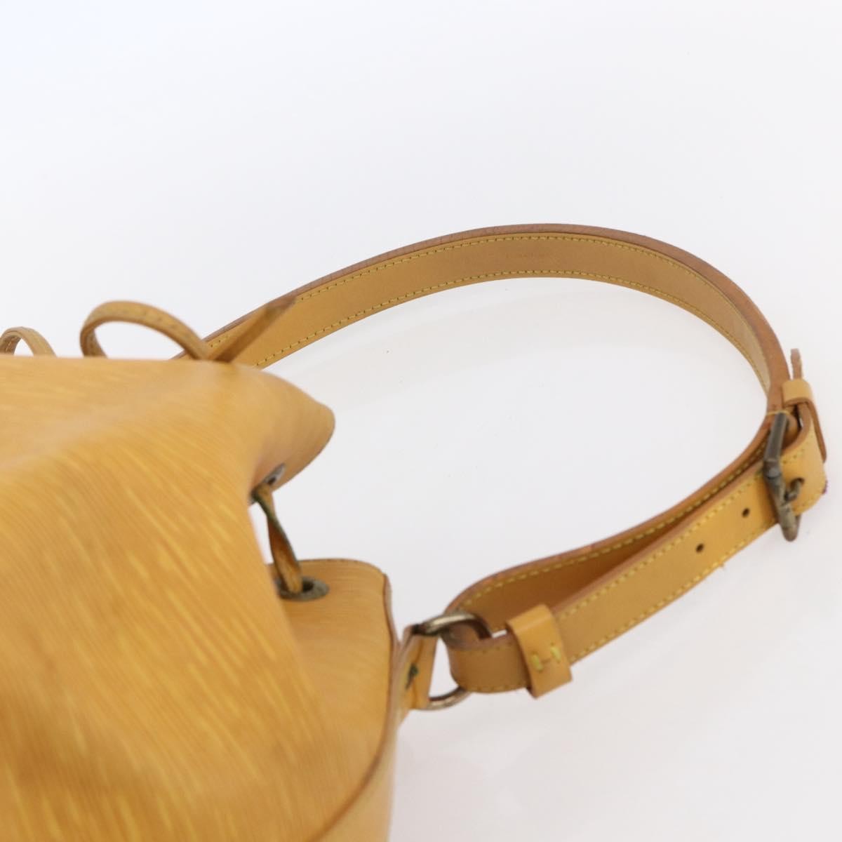Louis Vuitton Petit Noe Handbag Epi Leather, YELLOW, LEATHER, Shoulder bag