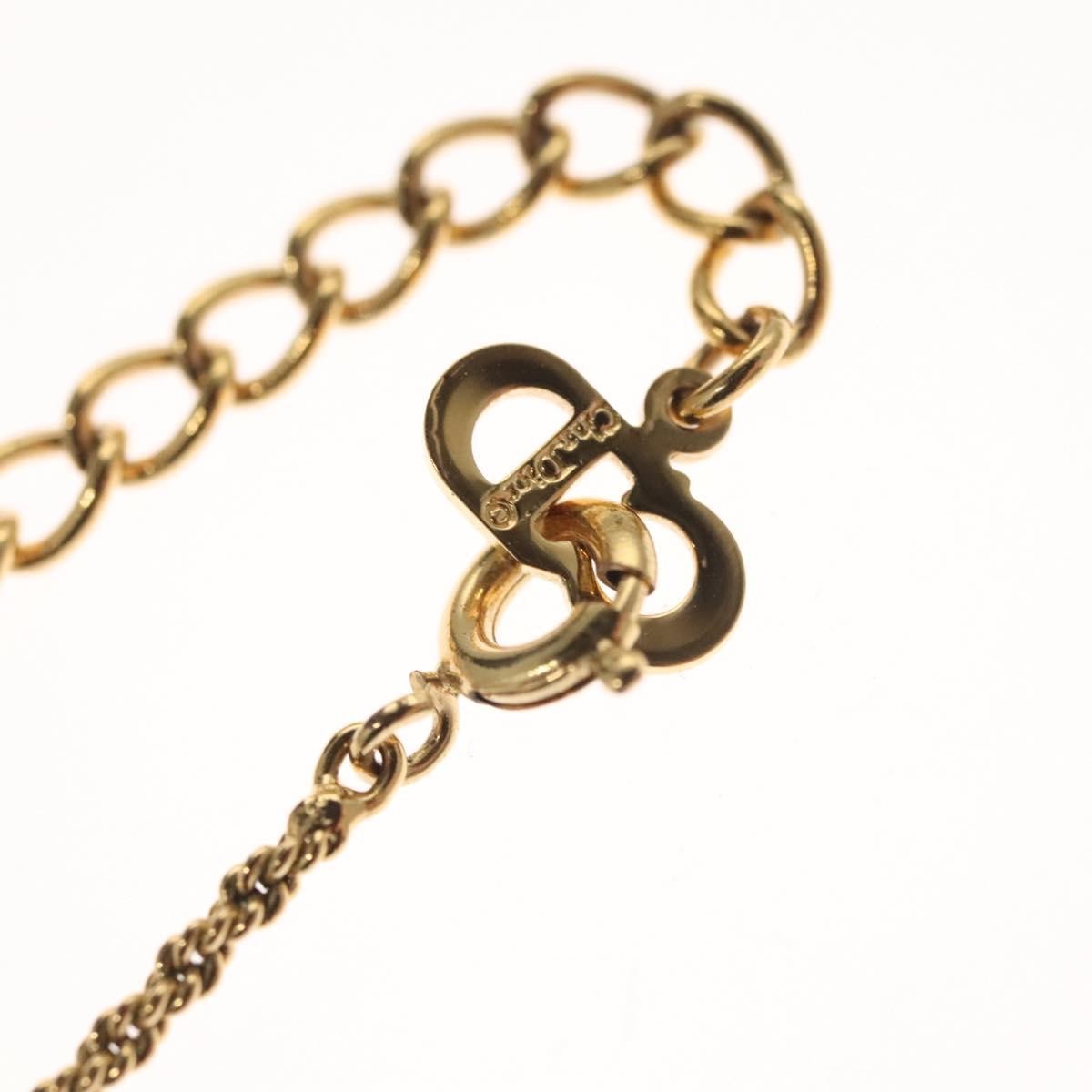 Christian Dior CD Pendant Necklace Gold-plated, GOLD, METAL, Necklace