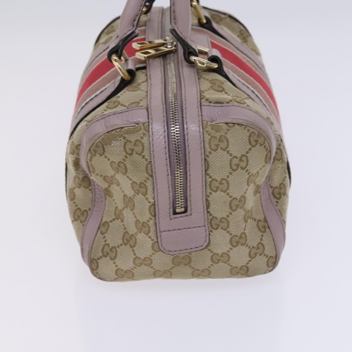 Gucci Vintage Web Boston Bag GG Canvas, BEIGE, CANVAS, Travel bag