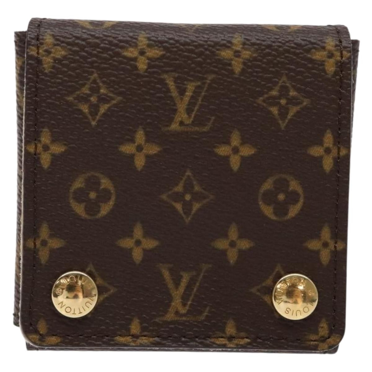 Louis Vuitton CASE JEWELRY BOX Canvas, BROWN, CANVAS, Wallets