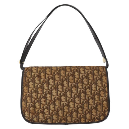 Christian Dior Trotter shoulder bag Canvas, BROWN, CANVAS, Shoulder bag