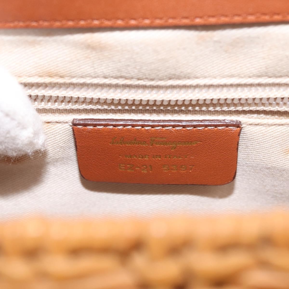 Salvatore Ferragamo Gancini mini handbag Wood, BEIGE, WOOD, Handbag