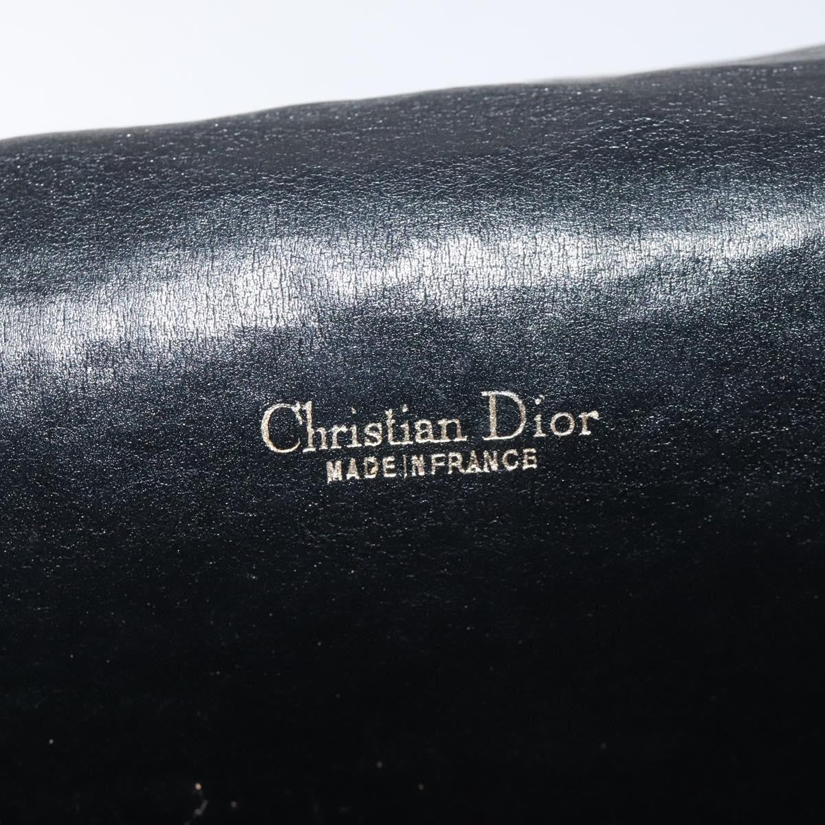 Christian Dior Vintage Flap Crossbody Bag Canvas, BLACK, CANVAS, Shoulder bag