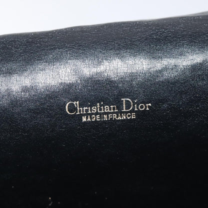 Christian Dior Vintage Flap Crossbody Bag Canvas, BLACK, CANVAS, Shoulder bag