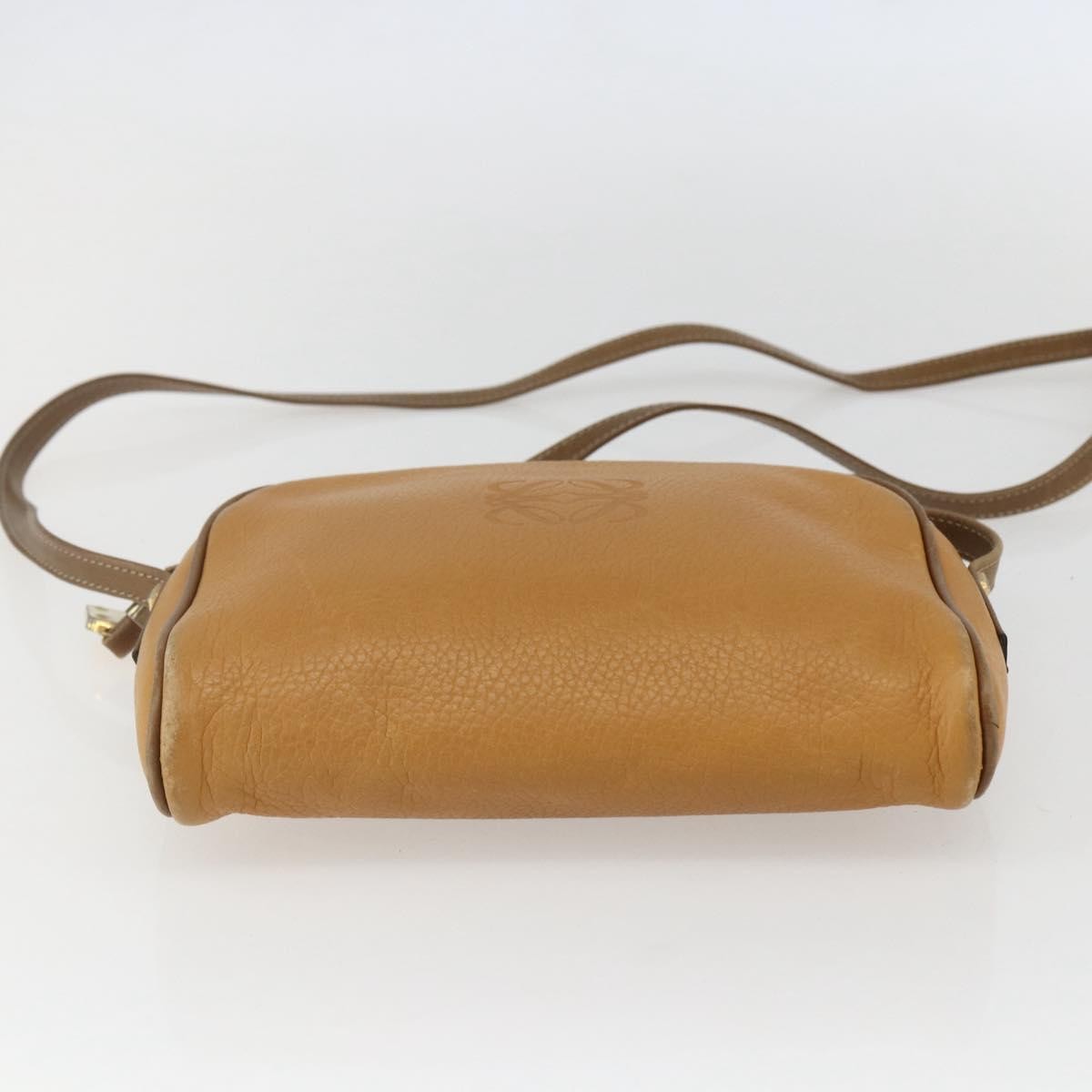 Loewe Anagram Shoulder Bag Leather, BEIGE, LEATHER, Shoulder bag