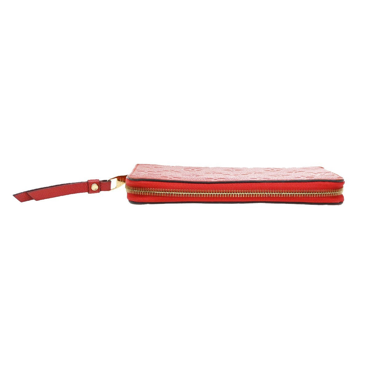 Louis Vuitton Zippy Wallet NM Leather Empreinte, RED, LEATHER, Wallets
