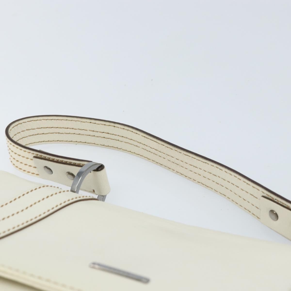 Gucci Vintage Handbag Leather, WHITE, LEATHER, Handbag