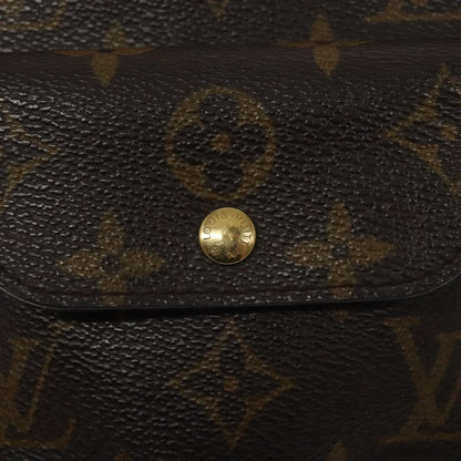 Louis Vuitton Partition Wristlet Clutch Monogram Canvas, BROWN, CANVAS, Clutche & pouche