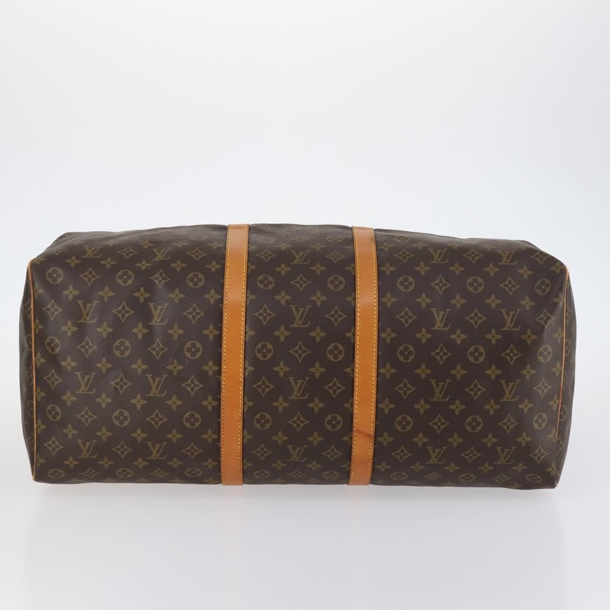 Louis Vuitton Keepall Bag Monogram Canvas, BROWN, CANVAS, Travel bag