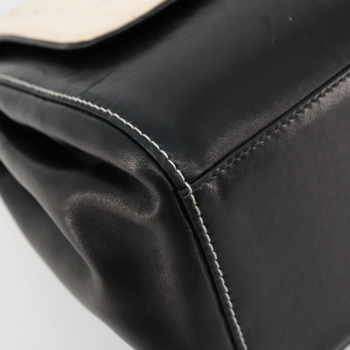 Chanel Chocolate Bar Accordion Reissue Flap Bag Quilted Lambskin, Black, Leather, Handbag