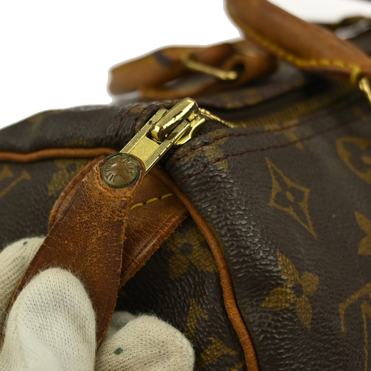 Louis Vuitton Speedy Handbag Monogram Canvas, BROWN, CANVAS, Handbag