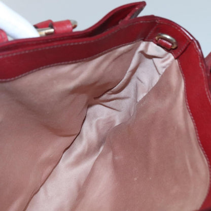 Miu Miu Madras Convertible Lock Tote Leather, RED, LEATHER, Handbag