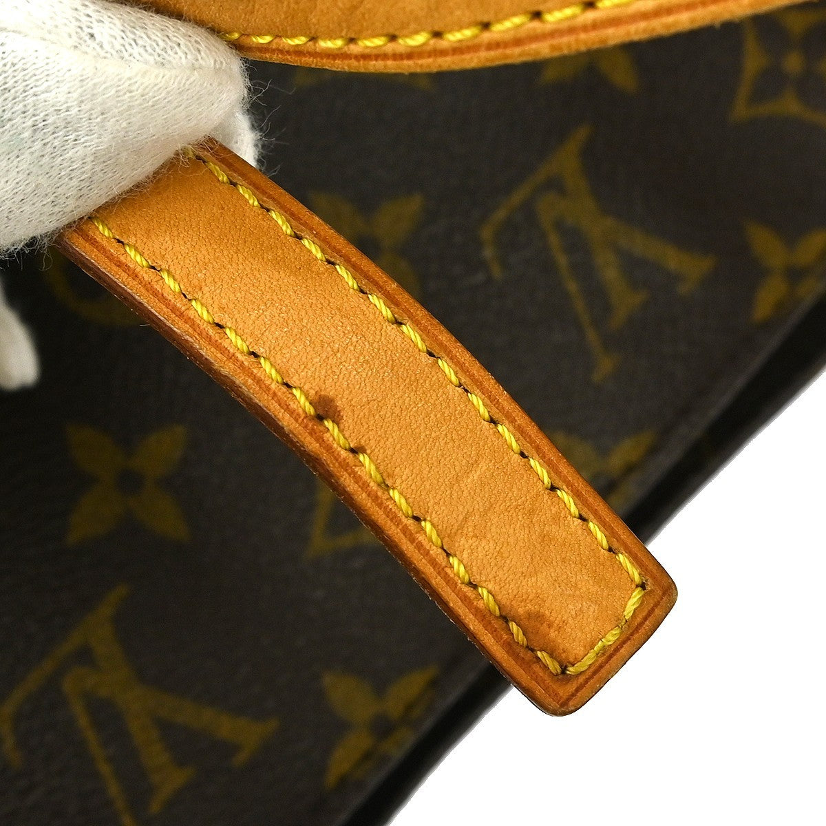 Louis Vuitton Trotteur Handbag Monogram Canvas, Brown, Canvas, Shoulder Bag