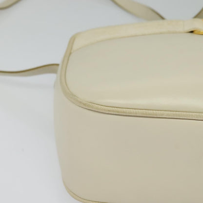 Salvatore Ferragamo Vala Shoulder Bag Leather, WHITE, LEATHER, Shoulder bag