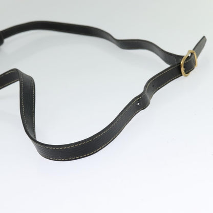 Celine Circle Logo Shoulder Bag Leather, Black, Leather, Shoulder Bag