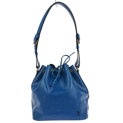 Louis Vuitton Petit Noe Handbag Epi Leather, BLUE, LEATHER, Shoulder bag