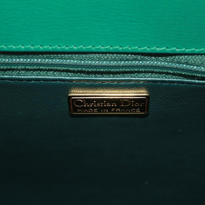 Christian Dior Vintage Handbag Leather, GREEN, LEATHER, Handbag