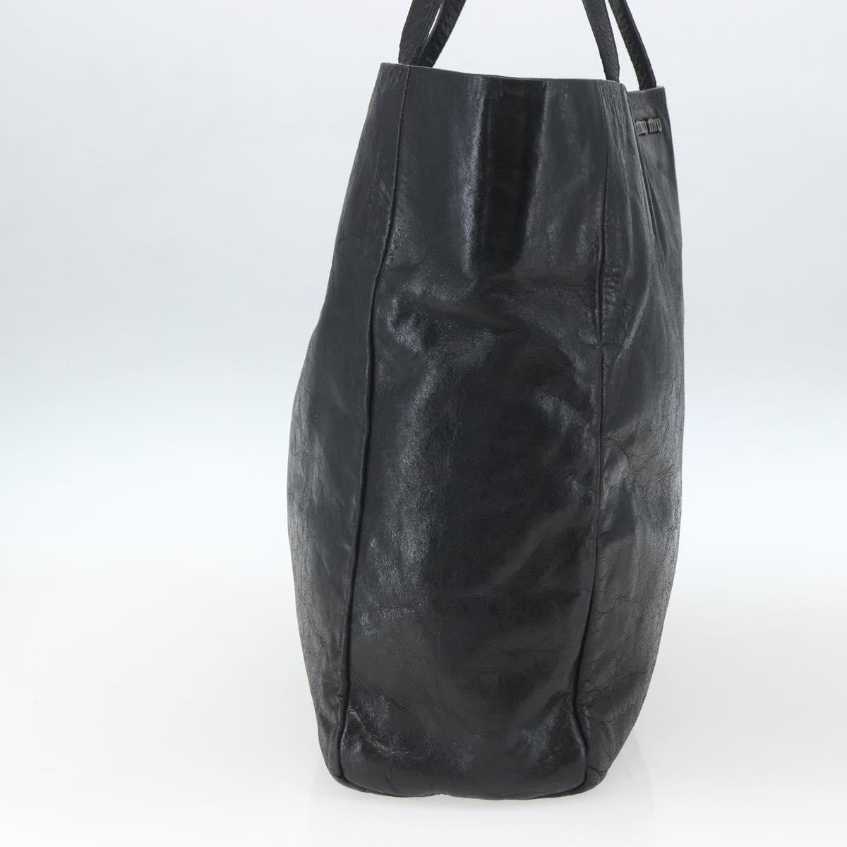 Miu Miu Vintage Tote bag Leather, BLACK, LEATHER, Tote bag