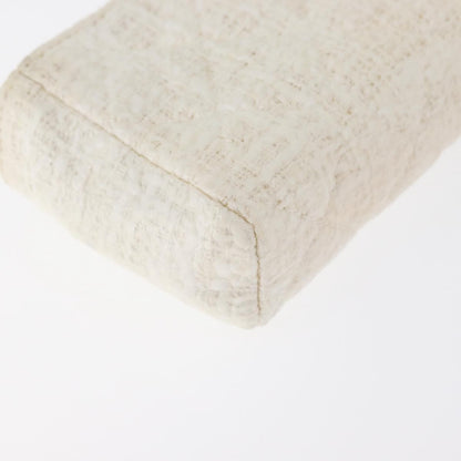 Chanel Vintage Clutch Tweed, White, Tweed, Clutch