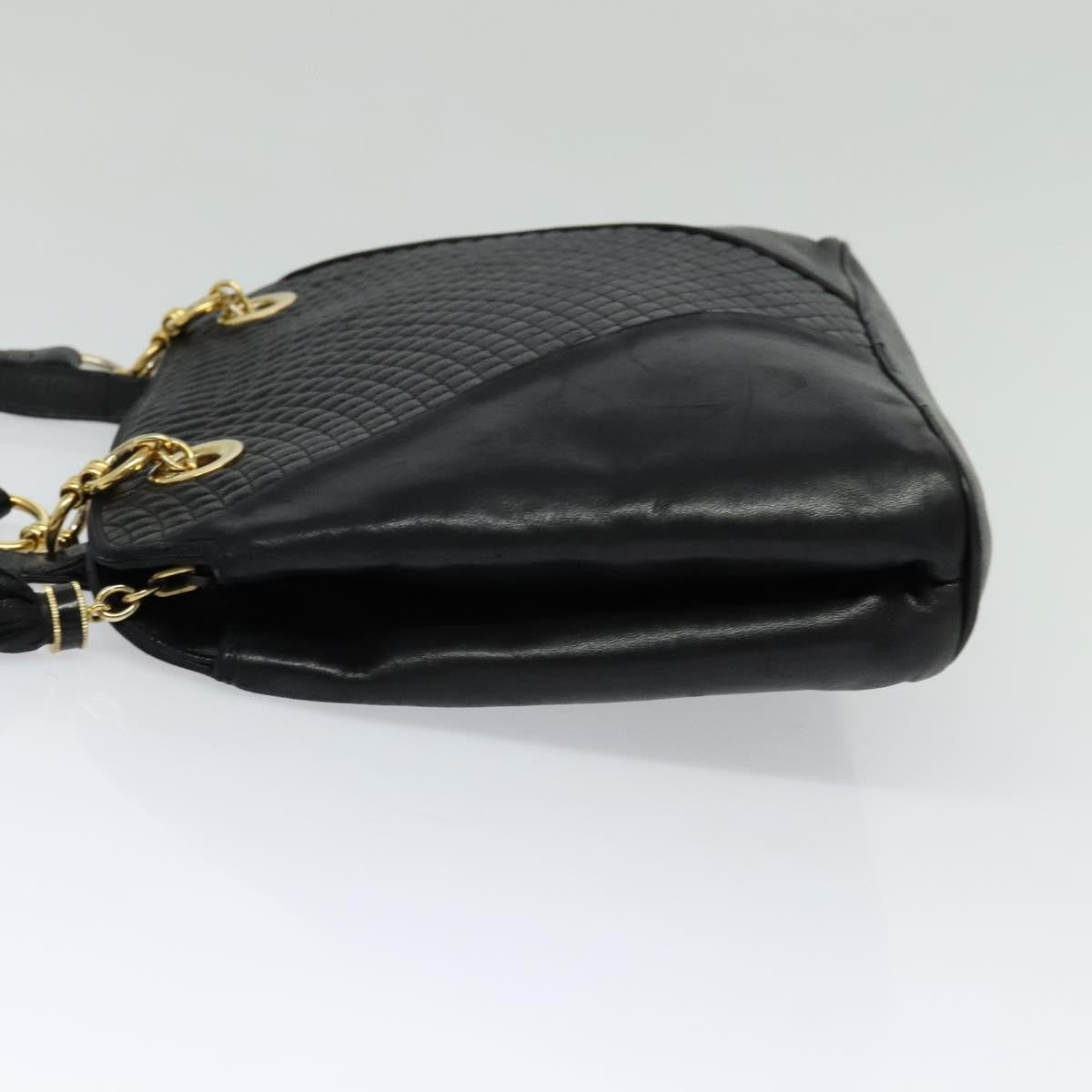 Bally Vintage Shoulder Bag Quilted leather, Black, Leather, Shoulder Bag