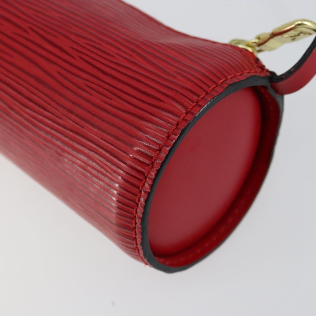 Louis Vuitton Soufflot Pochette Epi Leather, RED, LEATHER, Clutche & pouche
