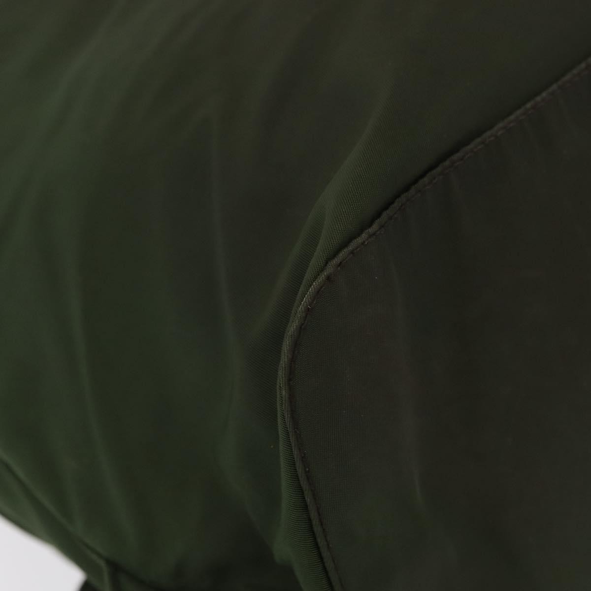 Prada Double Front Pocket Backpack Tessuto, Khaki, Nylon, Backpack