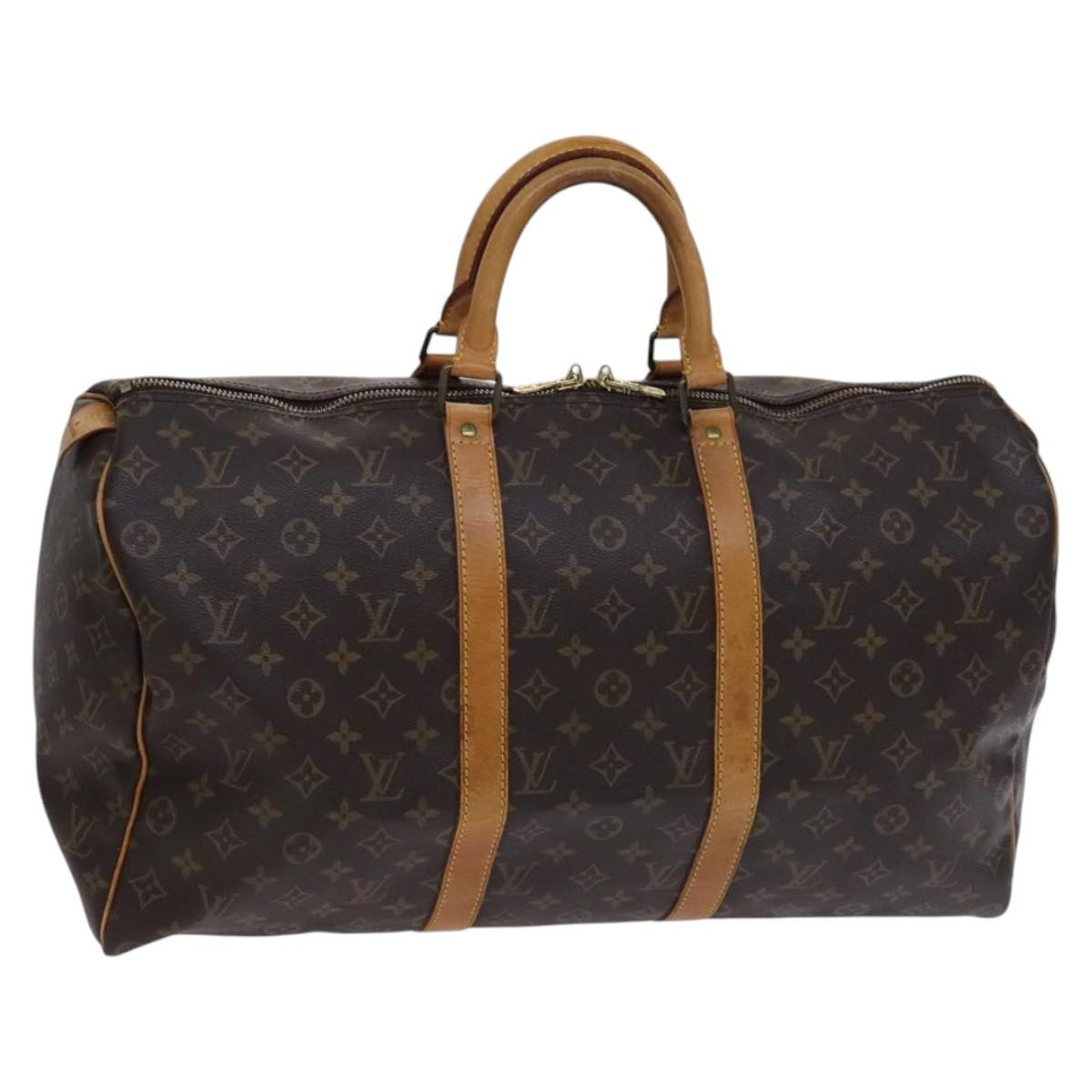Louis Vuitton Keepall Bag Monogram Canvas, MULTICOLOUR, CANVAS, Travel bag