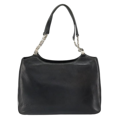 Bally Vintage Handbag Leather, BLACK, LEATHER, Handbag