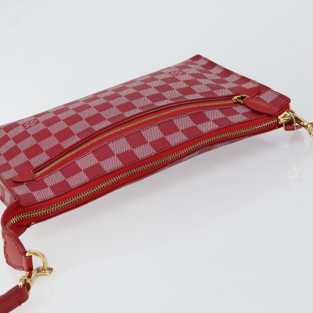 Louis Vuitton Modul Handbag Damier Couleurs, RED, CANVAS, Clutche & pouche