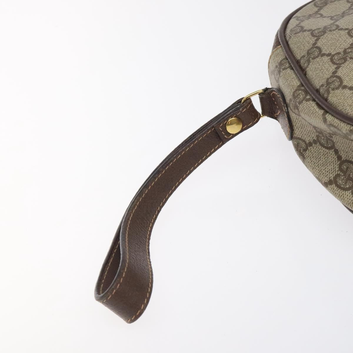 Gucci Sherry line pouch Canvas, BEIGE, PVC, Clutche & pouche