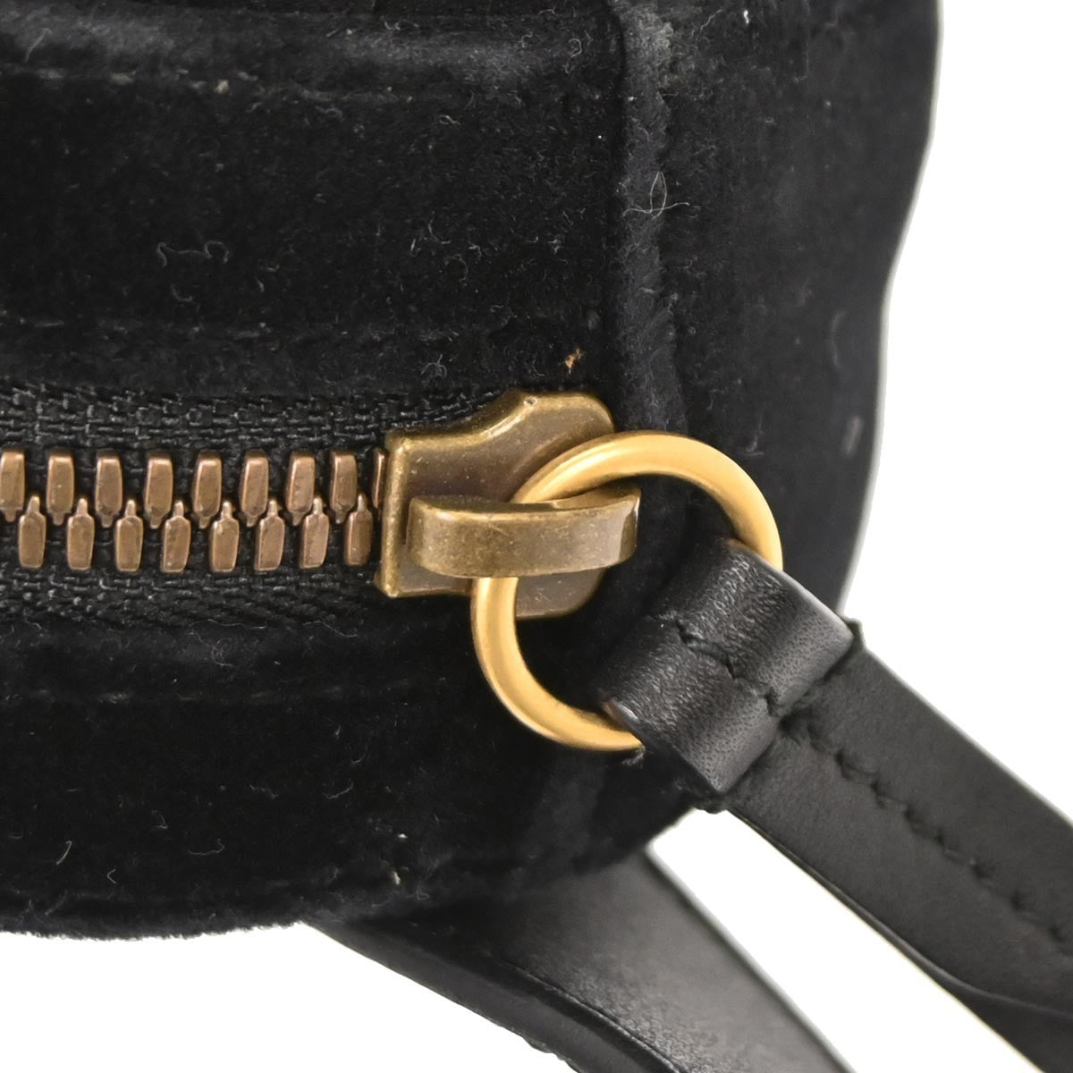 Gucci GG Marmont Belt Bag Matelasse Velvet, BLACK, VELVET, Clutche & pouche