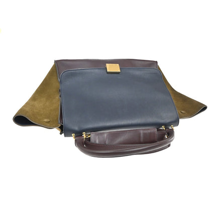 Celine Tricolor Trapeze Bag Leather, MULTICOLOUR, LEATHER, Handbag