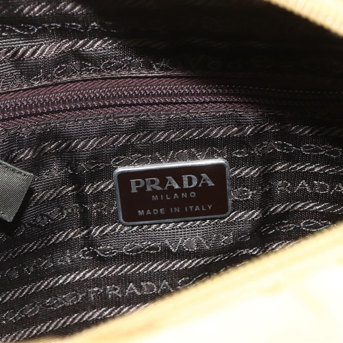 Prada Vintage Tote Tessuto, YELLOW, NYLON, Tote bag