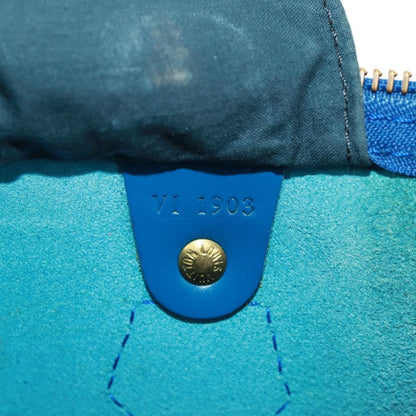 Louis Vuitton Speedy Handbag Epi Leather, BLUE, LEATHER, Handbag