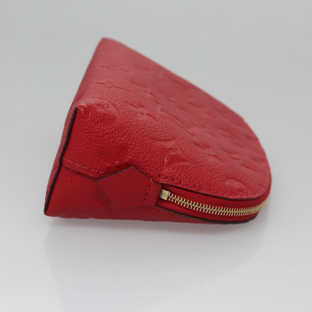 Louis Vuitton Cosmetic Pouch Monogram Empreinte Leather, RED, LEATHER, Toiletry Case