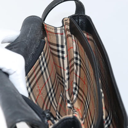 Burberry Flap Shoulder Bag Leather, BLACK, LEATHER, Shoulder bag