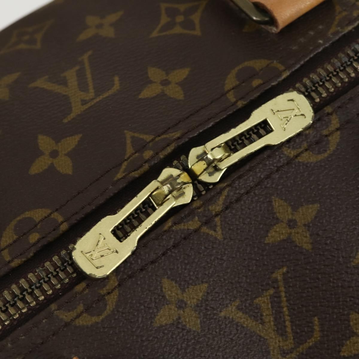 Louis Vuitton Keepall Bag Monogram Canvas, BROWN, CANVAS, Travel bag