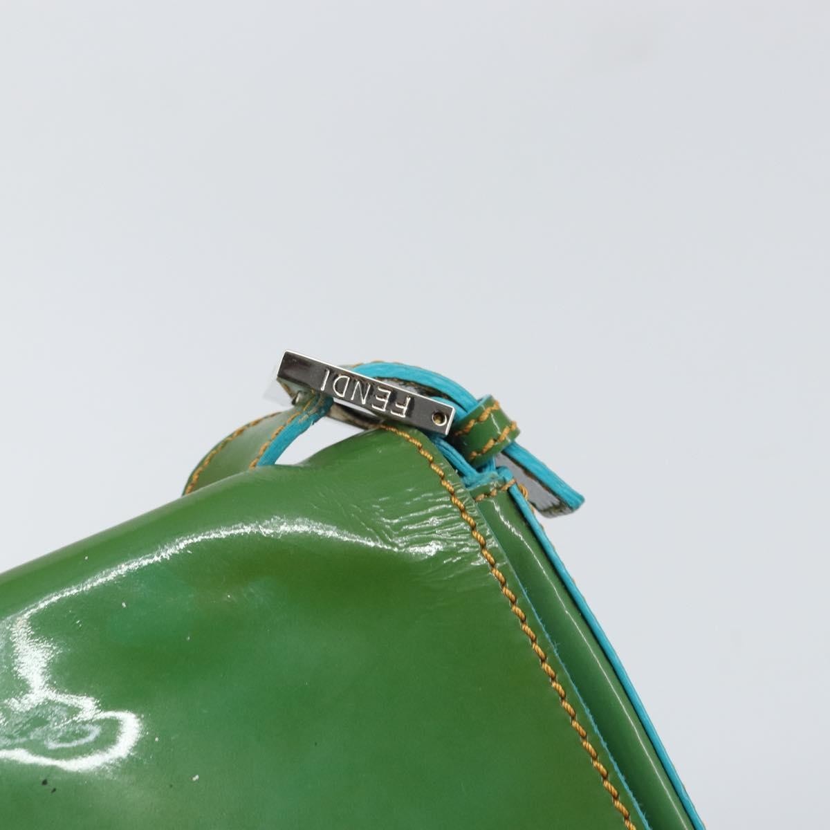 Fendi Forever Big Mama Bag Patent, GREEN, PATENT_LEATHER, Shoulder bag