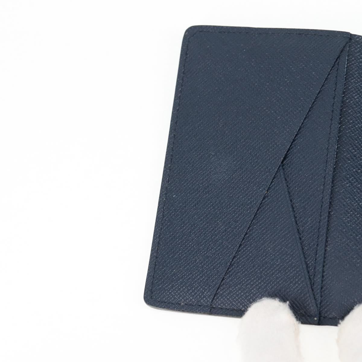 Louis Vuitton Graphite Card Case Monogram Damier, BLUE, CANVAS, Card Holders
