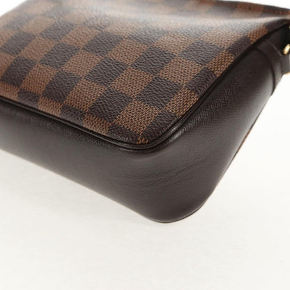 Louis Vuitton Trousse Make Up Bag Damier, BROWN, CANVAS, Clutche & pouche