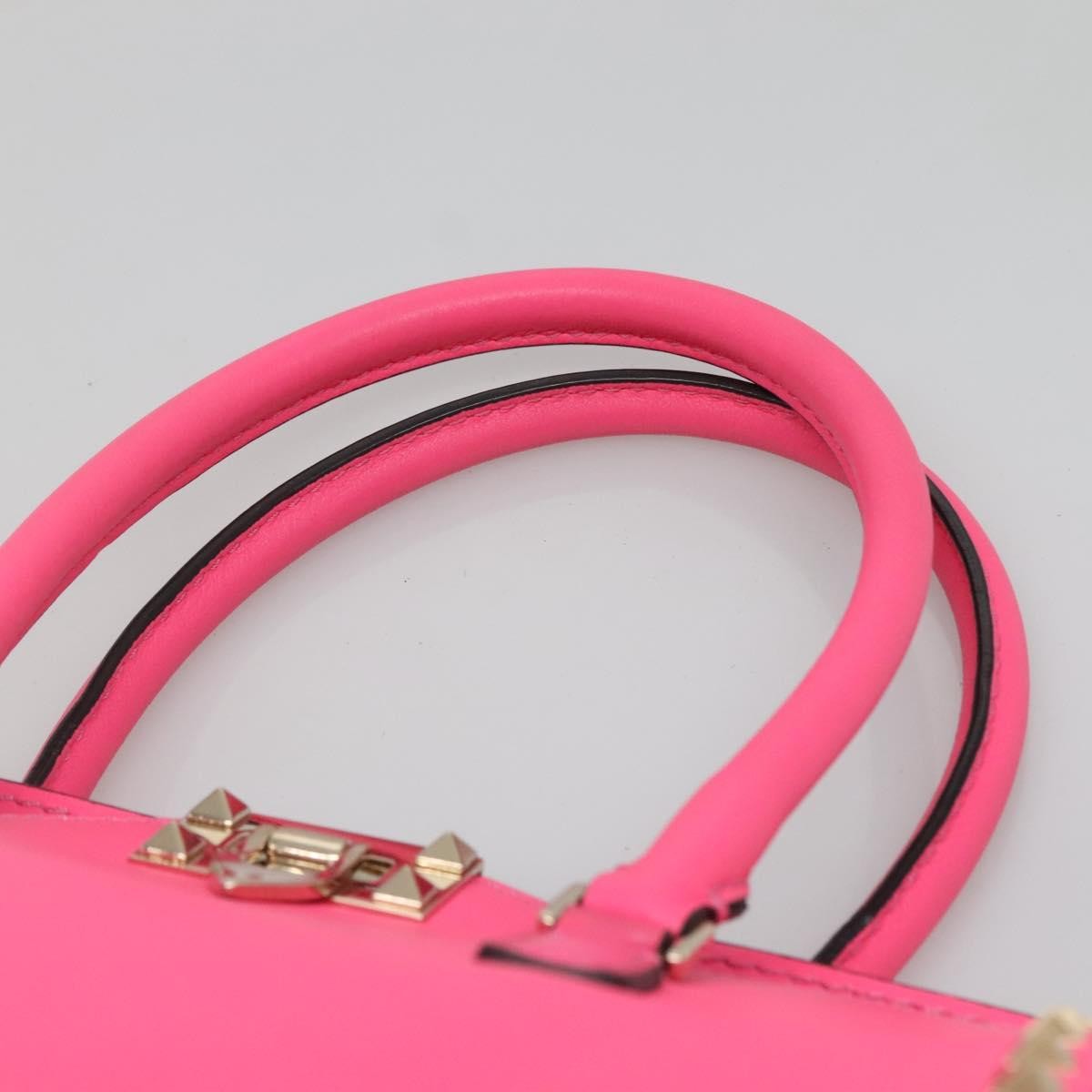 Valentino Garavani Rockstud Tote Rigid Leather, PINK, LEATHER, Tote bag