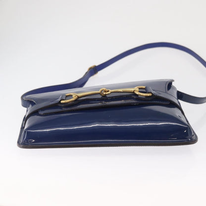 Gucci Bright Bit Shoulder Bag Patent, BLUE, PATENT_LEATHER, Shoulder bag