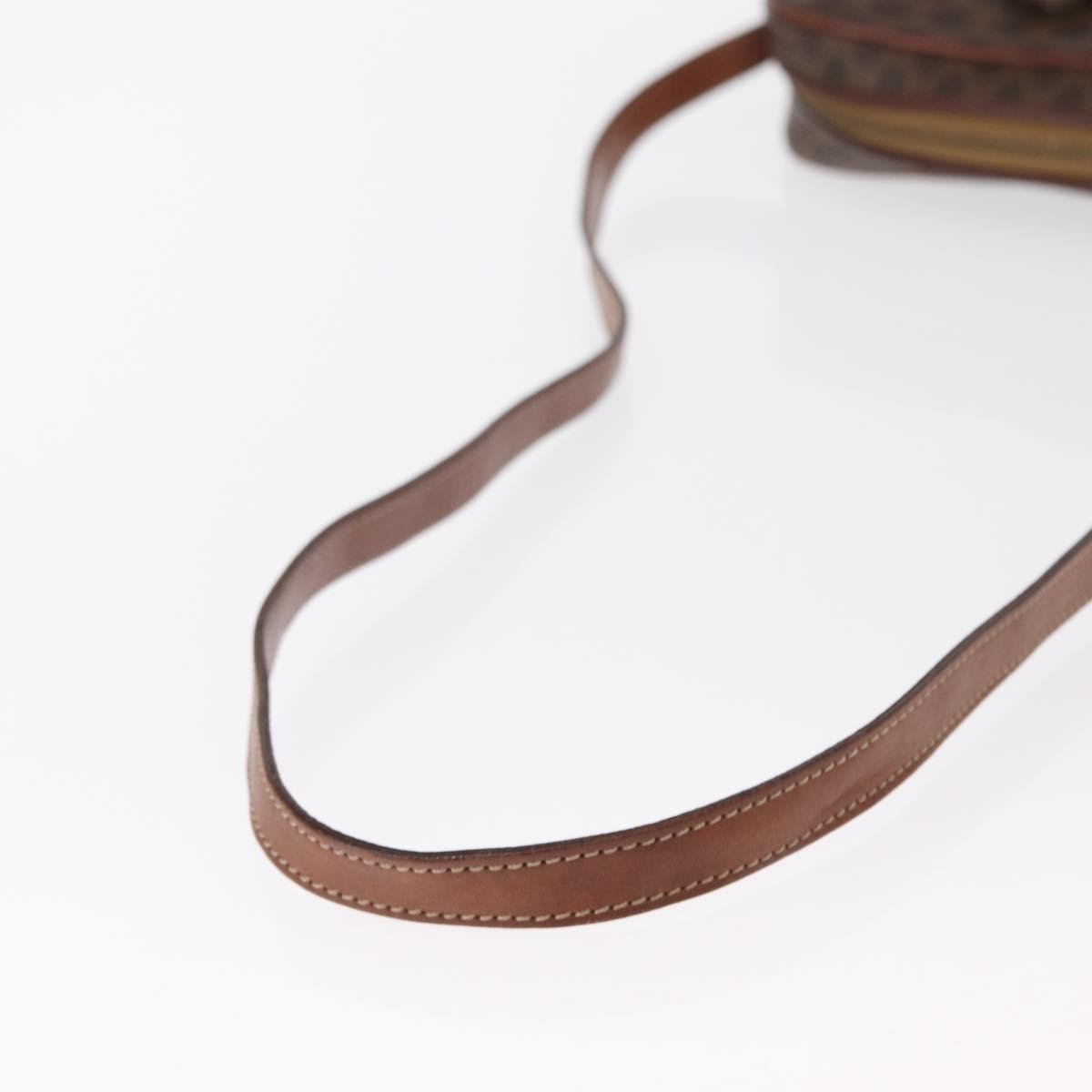 Celine Macadam Shoulder Bag Canvas, BROWN, CANVAS, Shoulder bag