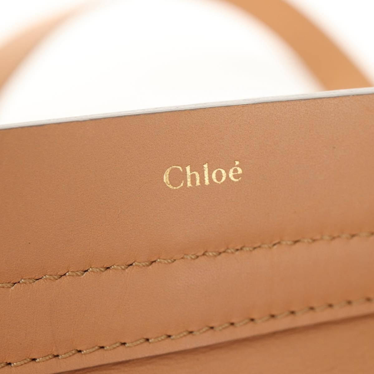 Chloe Cate Satchel Leather, Beige, Leather, Tote Bag