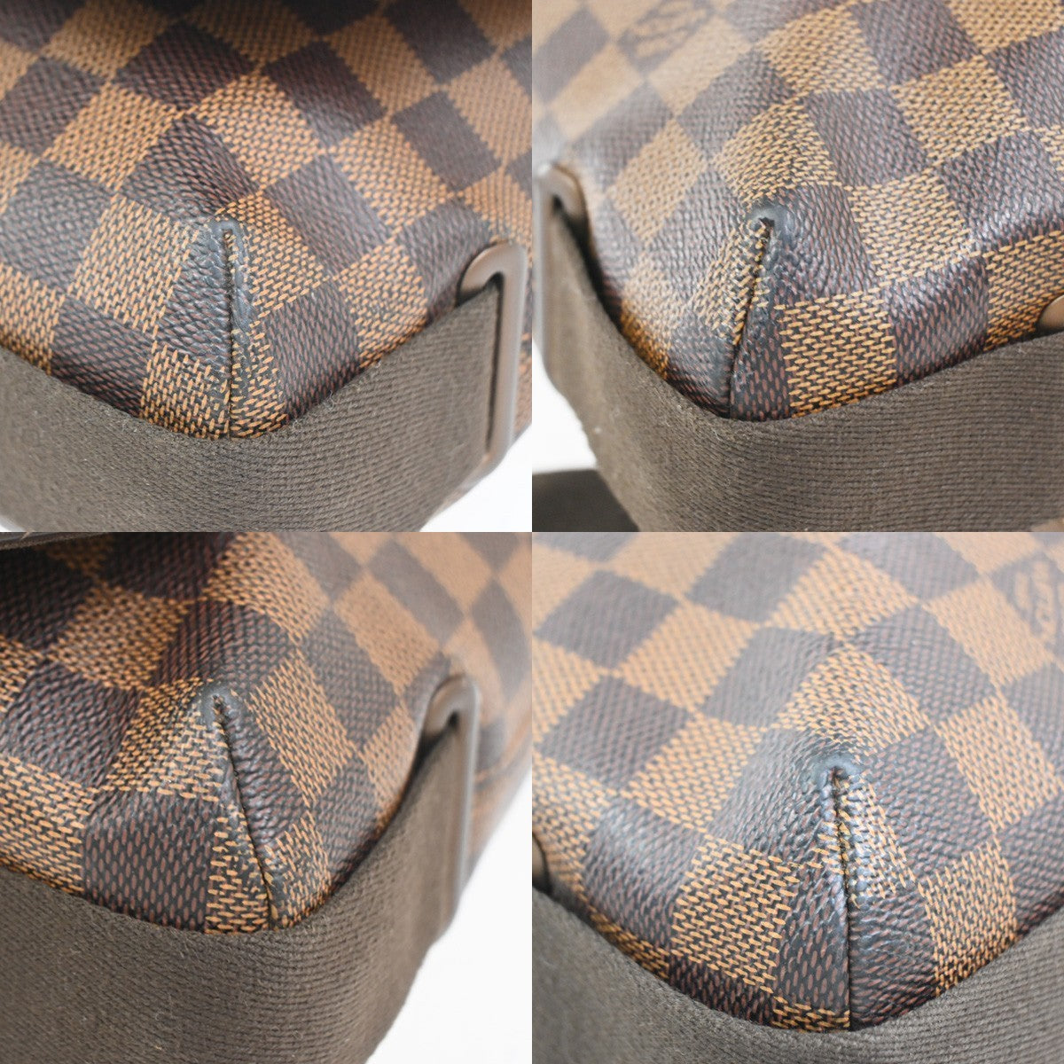 Louis Vuitton Brooklyn Handbag Damier, Brown, Canvas, Shoulder Bag