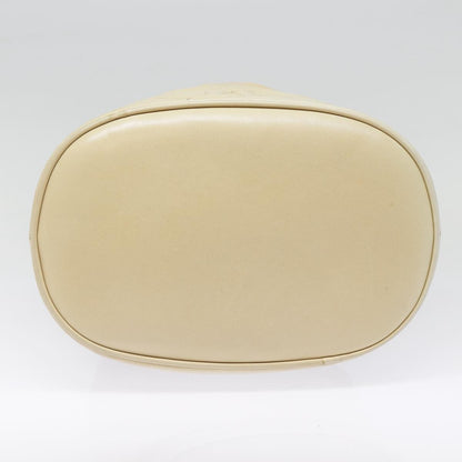 Chanel Vintage CC Drawstring Bucket Bag Lambskin, BEIGE, LEATHER, Shoulder bag