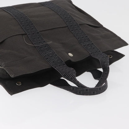Hermes Fourre-tout Herline Canvas, Gray, Canvas, Tote Bag