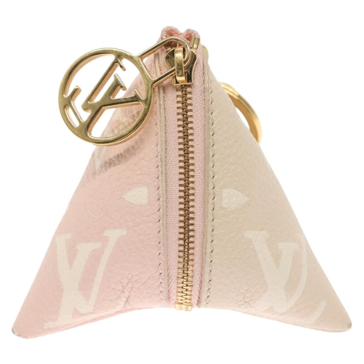 Louis Vuitton Berlingot Key Pouch Monogram Empreinte Leather, PINK, LEATHER, Charms and Keychains
