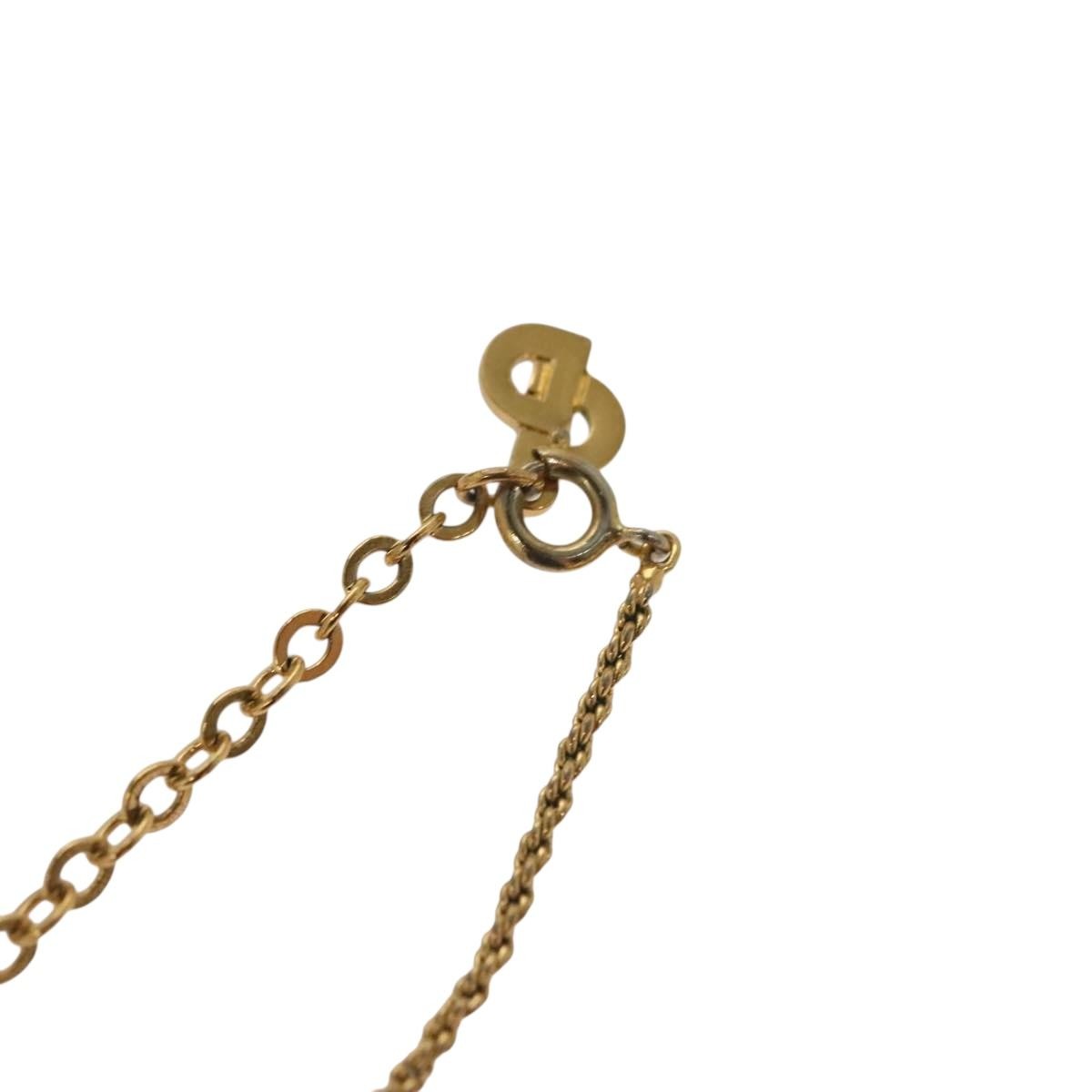 Christian Dior CD Pendant Necklace Gold-plated, GOLD, METAL, Necklace