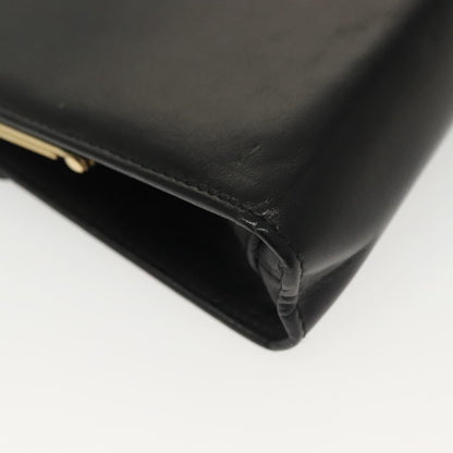 Salvatore Ferragamo Vala Shoulder Bag Leather, BLACK, LEATHER, Shoulder bag